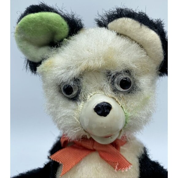 1950’s Vintage Battery Operated Panda Bear Pouring Drink Tin Litho Toy Untested - Picture 2 of 16